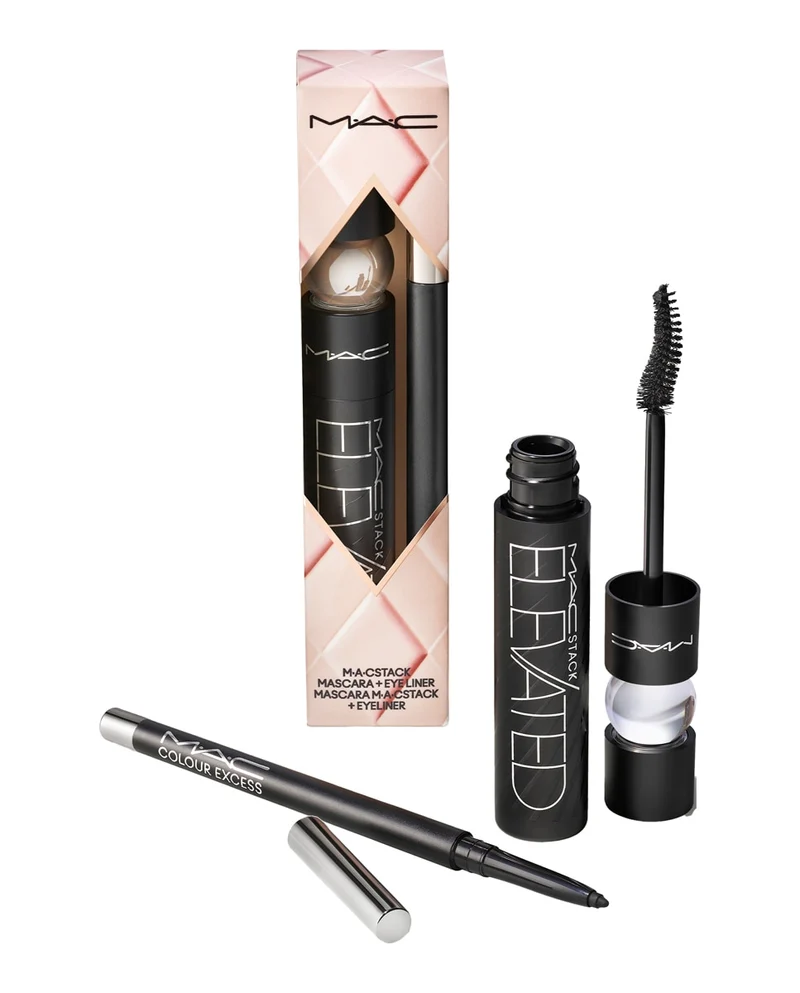 Mac Cosmetics Cofanetto Foreeable Future Eye Con Mascara Macstack Elevated E Color Excess Glide Or Die 1 unità — Set e Cofanetti