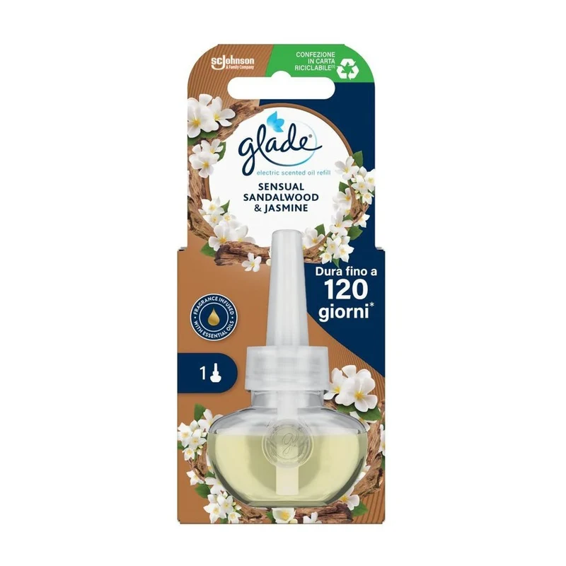 Glade Electric Essential Oil Sensual Sandalwood Ricarica 1 unità — Olio Profumato