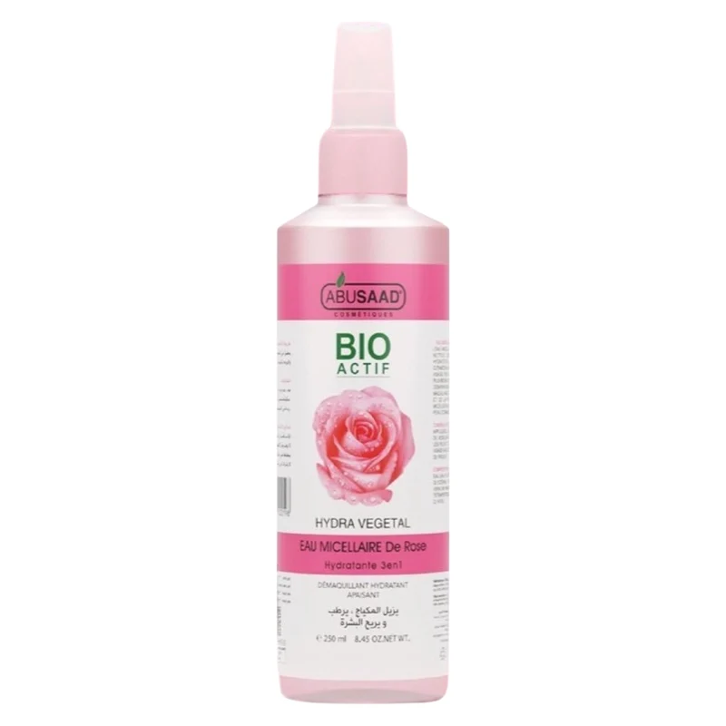 Abusaad Bio Hydra Végétal Eau Micellaire De Rose Hydratante 3En1