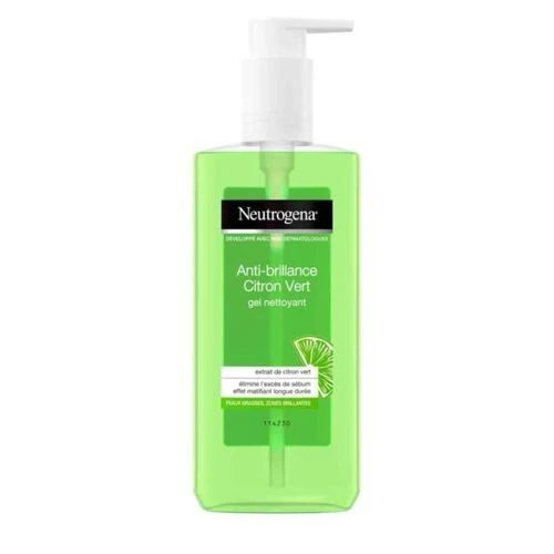 Neutrogena Gel Nettoyant Visage Soin Visage Anti-Brillance Citron Vert 1 Flacon Pompe
