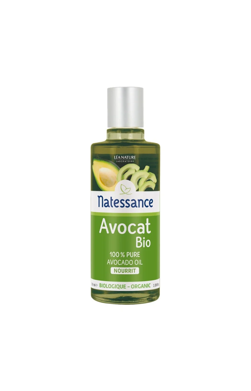 Huile d'avocat bio 100% pure - Peaux sèches à très sèches