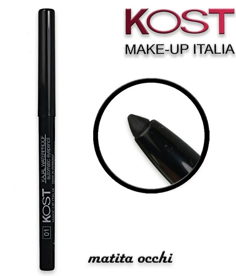 Kost Matita Automatica Kajal Waterproof 01 Nero — Matita occhi