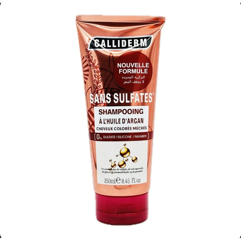 Calliderm Shampooing À L'Huile D'Argan Cheveux Colorés Méchés 0% Sulfate