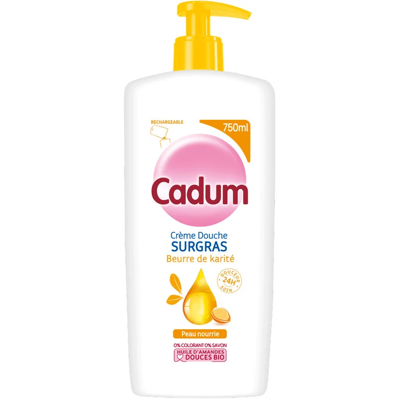 Cadum Crème Douche Surgras Beurre De Karité