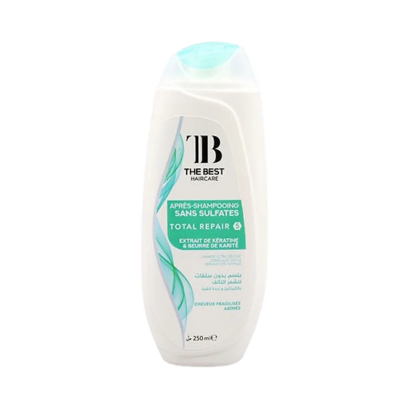 The Best Haircare Après-Shampooing Sans Sulfates Total Repair ⑤ Extrait De Keratine & Beurre De Karité