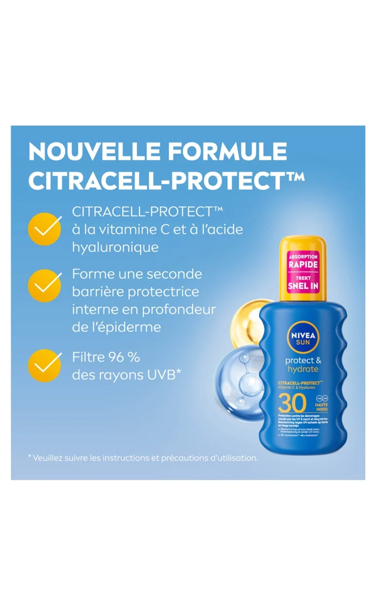 Spray solaire hydratante SPF 30 - Protect & Hydrate - Corps - 200 ml