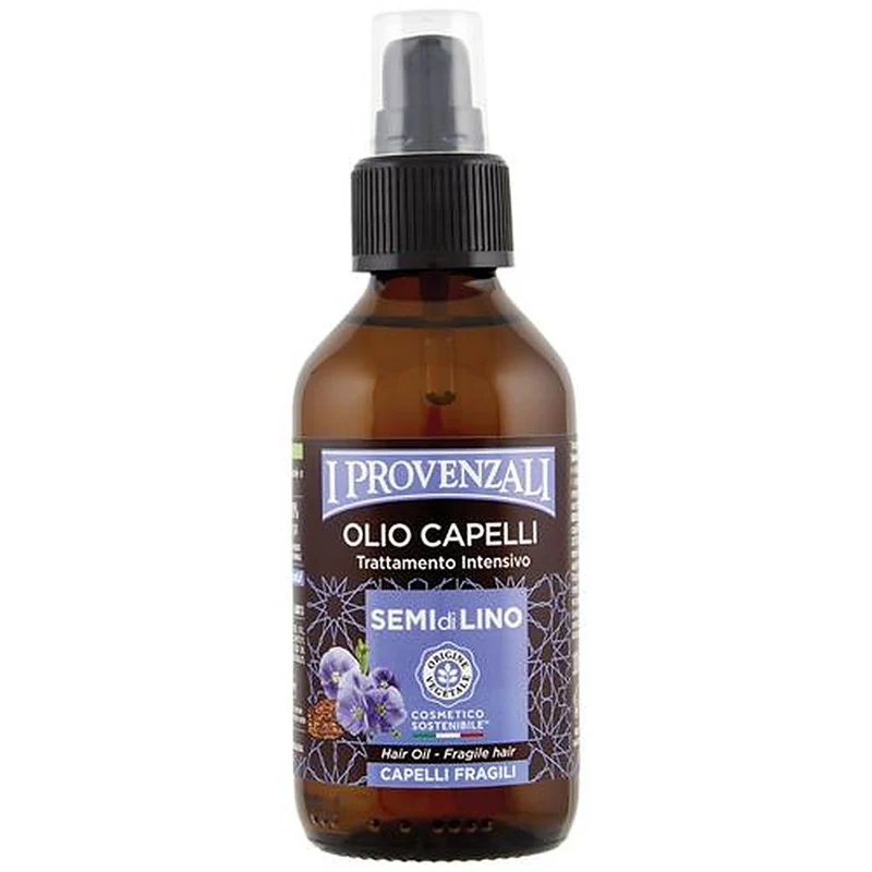I Provenzali Olio Capelli Semi di Lino 100ml — Olio capelli