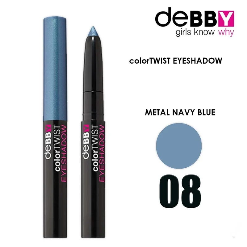 Debby Color Twist Ombretto Stick 08 Metal Navy Blue — Ombretto stick