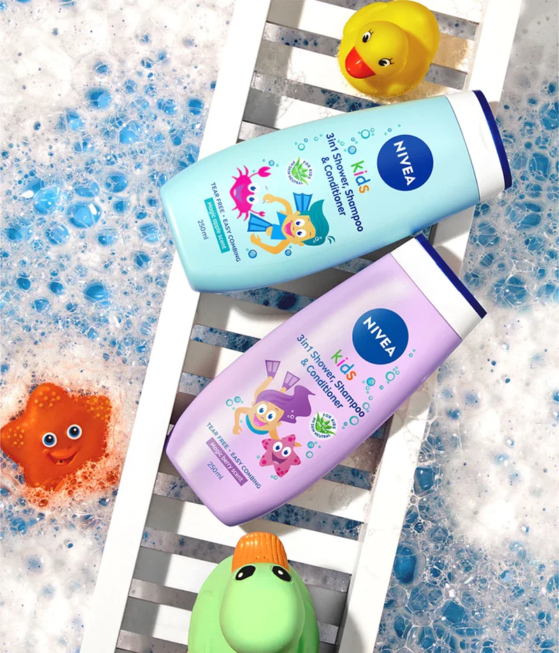 Nivea Kids Magic Apple Gel Douche Et Shampoing Doux Pour Enfant 3 En
