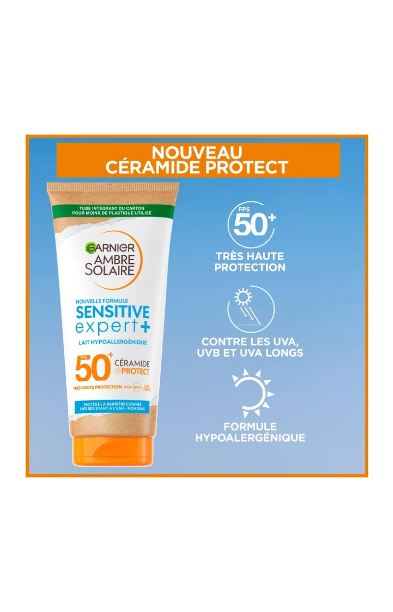 Lait solaire SPF 50+ - Céramides - Corps - 175 ml