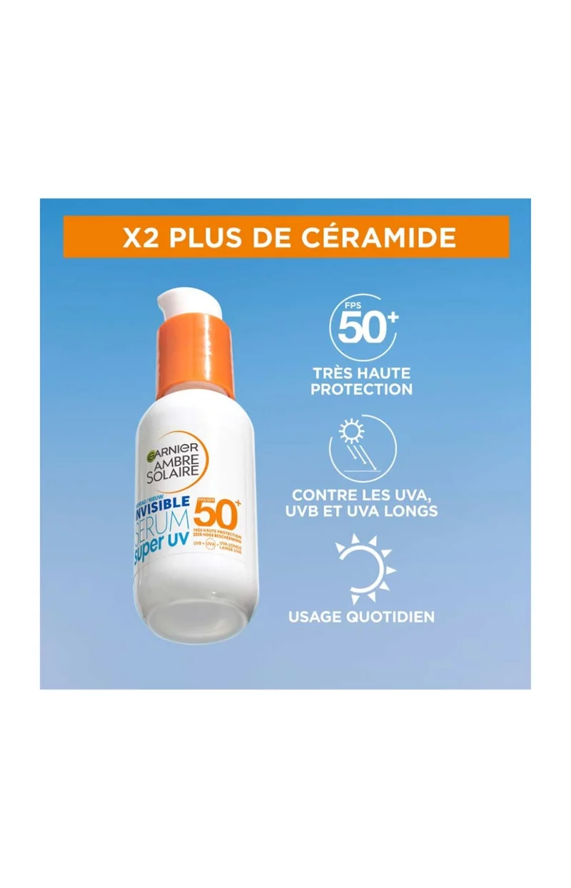 Sérum solaire invisible SPF50+ - Visage - 30 ml