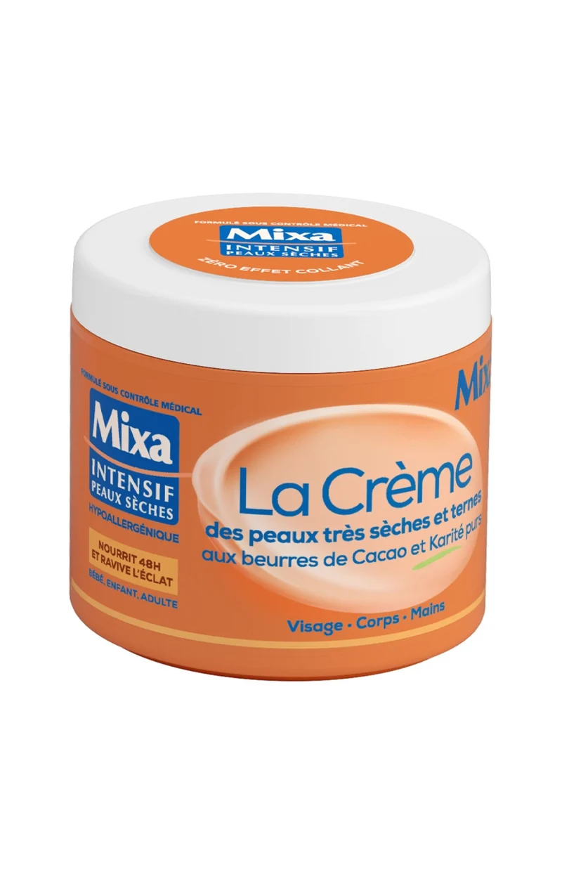 Crème nourrissante - Beurre de cacao & karité - Peaux très sèches & ternes - 400 ml